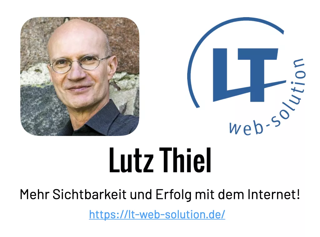 Lutz Thiel LT web-solution -  Partner von BNI Frischer Wind 2025